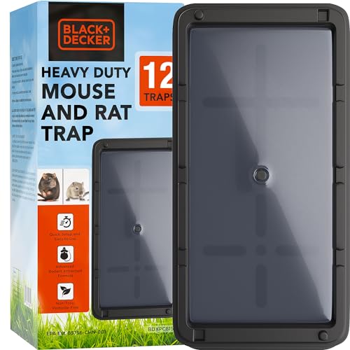 Mouse Traps Indoor for Home Rat Trap Heavy Duty-Sticky Snake Trap-12 Pre-Baited…