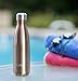 MIRA 17 Oz Stainless Steel Vacuum Insulated Water Bottle - Double Walled Cola Shape Thermos - 24 Hours Cold, 12 Hours Hot - Reusable Metal Water Bottle - Leak-Proof Sports Flask - Rose Gold