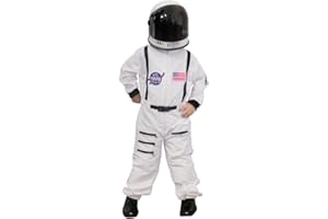 Lulu Home Halloween Kids Astronaut Costume with Space Helmet, Small, Medium, Large, X-Large, Teen