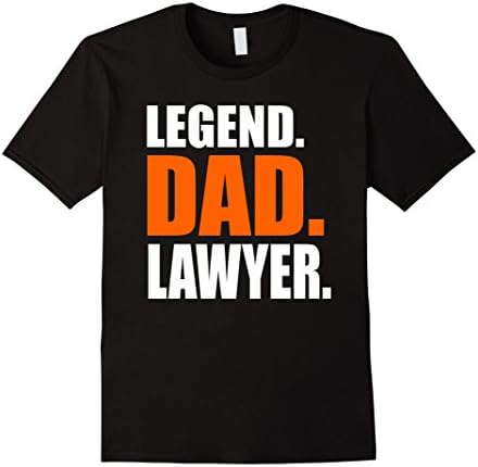 Mens Storecastle: Legend Dad Lawyer Father's Gift T-Shirt XL Black