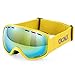 Gonex Kids Ski Goggles Anti Fog Snow Board Goggoles for Youth Children Toddler (Yellow)