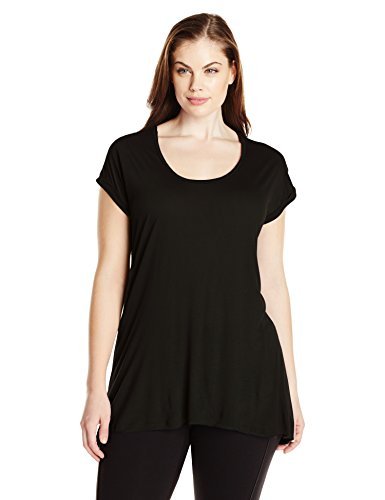 Buy Paper Tee Women's Plus-Size Scoop-Neck Top at Amazon.in