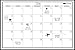 WallPops WPE0447 Large Monthly Dry Erase Calendar Decal, White & Off-White