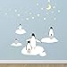 Create-A-Mural Penguin Wall Decals Kids Room Decor, Children's Peel & Stick Nursery Wall Art Room Wall Decor