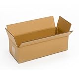 Pratt PRA0044 Recycled Corrugated Cardboard Single Wall Standard Long Box with C Flute, 12