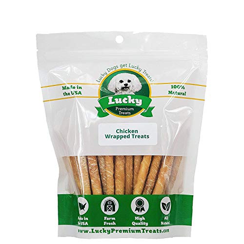 Healthy Chicken Wrapped Rawhide Dog Treats by Lucky Premium Treats, All