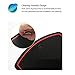 Wonderfulhz Custom Fit Cup, Door, Center Console Liner Accessories for 2018 2019 Honda Accord 15PCS Set (Red Trim)