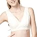 Mamaway Extra Soft Seamless Wireless Nursing Sleep Bra/Bralette for Maternity, Postpartum, and Breastfeeding; Easy Access Crossover Design with Stabilizing Ballet Back (Yellow, X-Large)