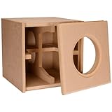 Denovo Audio Knock-Down MDF 0.75 cu. ft. Subwoofer Cabinet for Dayton Audio 8