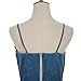 Flymall Women Blue Jean Legging Strapless Mini Dress (M)