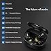 True Wireless Bluetooth Earbuds with Superior Sound, Easy-Pairing, Black Earphones in-Ear with Charging Case, TWS Headphones with Built-in Microphones, Deep Bass for Sport, Workout, Gym, Running