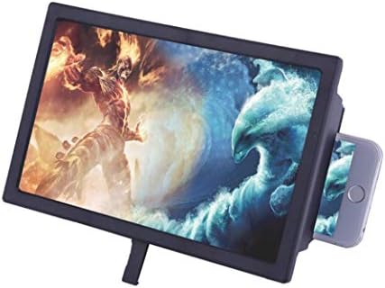 Raptas Universal Portable 3D Screen Magnifier Video Big Screen with Foldable Box Enlarger Stand and Eyes Protection for Xiaomi Mi, Lenovo, iPhone, Samsung, Oppo, Vivo and Other Smartphones