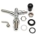 KINGSO Stainless Steel with Chrome Brass Inner Beer Faucet with Shank for Keg Tap (Silver)