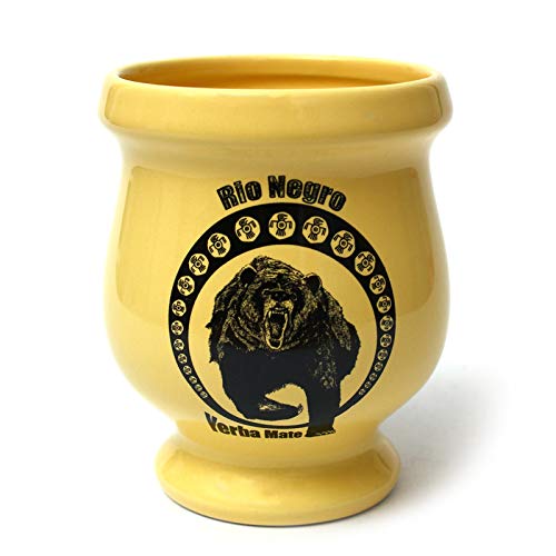 Rio Negro Ceramic Vessel, Yellow, 10x10x10