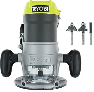 Ryobi 8.5 Amp 1-1/2 Peak HP Router with 3-Piece Router Bit Set