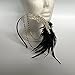 Pixnor 1920s Flapper Great Gatsby Headpiece Headband with Feather Vintage Black