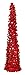 Pop Up Tinsel Tree - Red Christmas Pull Up Tree 5 Feet High