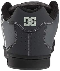 DC Men's Net XE Skate Shoe, Gray-Solid, 8.5 Medium US