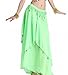 ZLTdream Women's Belly Dance Chiffon Skirt with Coins
