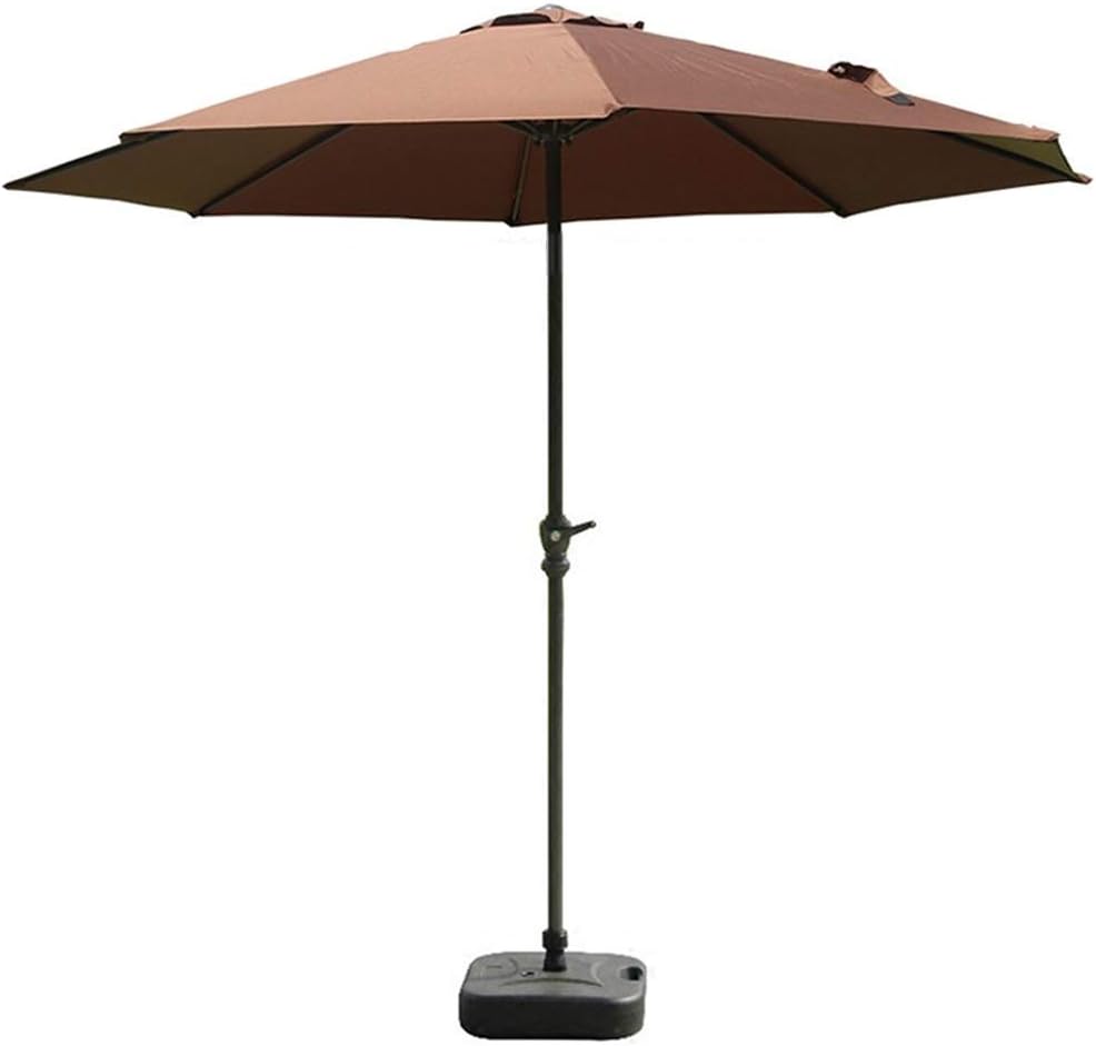 WFFF Sombrilla de Patio, sombrillas de Mesa de Exterior marrón con