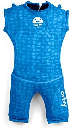 Orby Jetsuit Warm Neoprene Safe Children’s Pool Float Clothing Swimming Wet Suit (Blue, 2-3 Years)