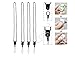 LISEN® Bundle of 4 pcs Detachable Neck Strap Band Lanyard for Cell Phone Camera iPod mp3 mp4 USB Flash Drive ID card badge other Electronic Devices+ 1 pcs Cleaning Cloth (Black)