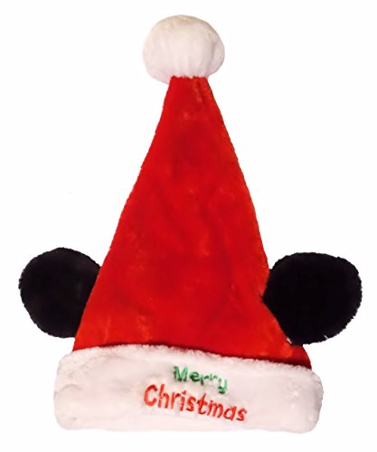 17 Inch Disney Merry Christmas Mickey Mouse Embroidered Santa Hat