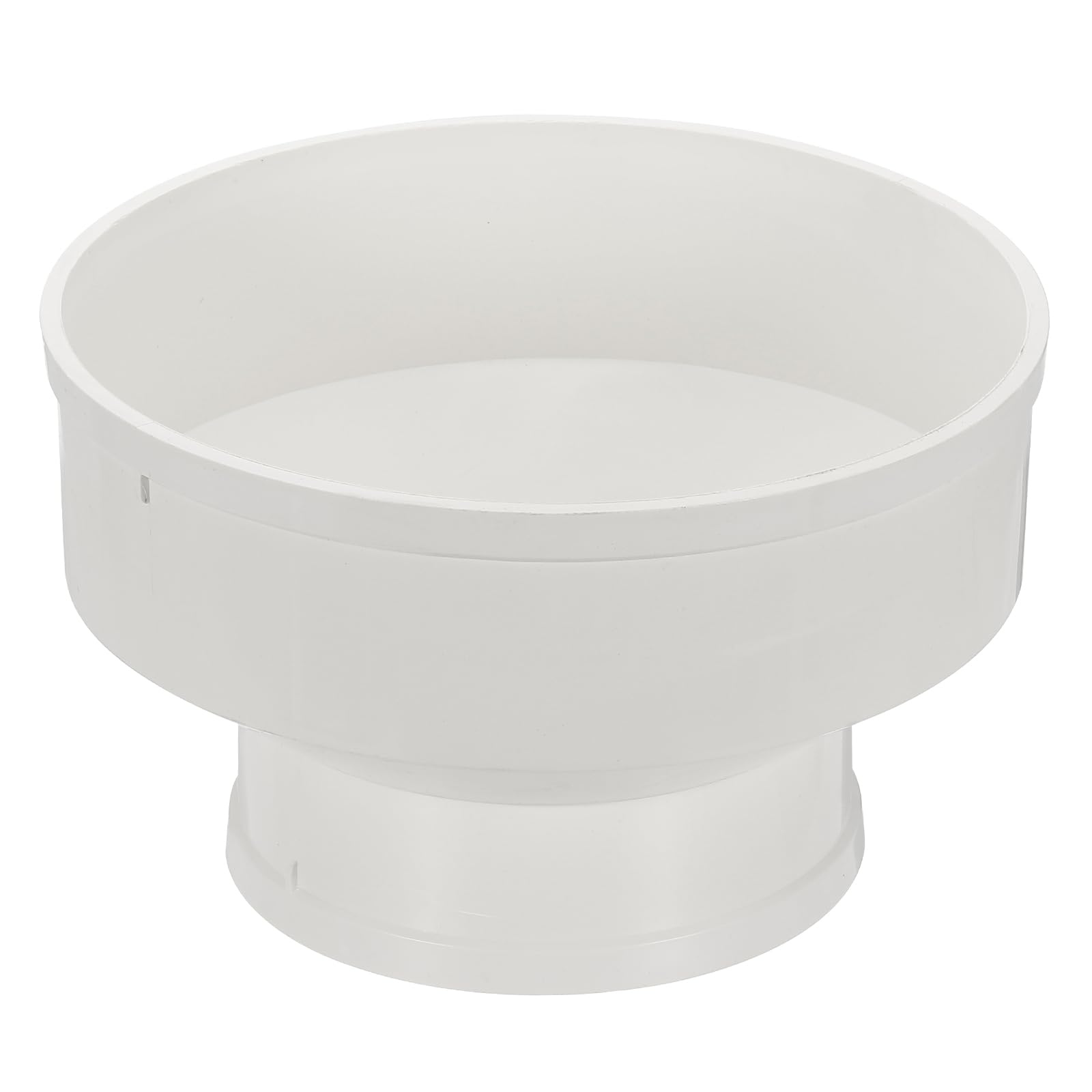Photo 1 of PATIKIL 10" to 6" Duct Reducer, PVC Pipe Increaser Adapter Ducting Airflow Tube Pipe Fitting for DWV (Drain, Waste and Vent) Ventilation Ducting, White