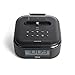 iHome iPL23V2BX Alarm Clock FM Radio with Lightning iPhone Charging Dock Station for iPhone Xs, XS Max, XR, X, iPhone8,7,6 Plus USB Port to Charge Any USB Device