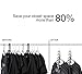 HOUSE DAY Pack of 6 Pcs 15 inch Black Magic Hangers Closet Space Saving Wardrobe Clothing Hanger Oragnizer (6pcs White)