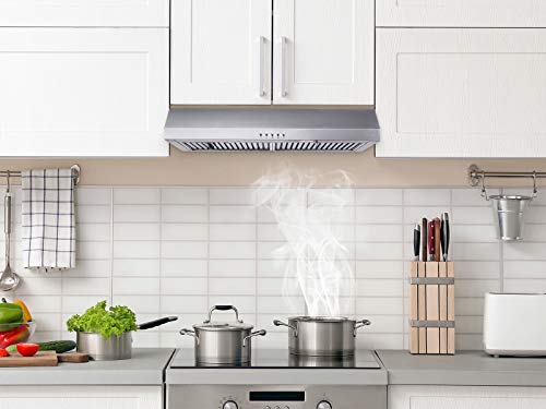 6 Kitchenexus+Stainless+ductless+Cabinet+Lighting