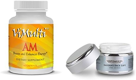 ViMulti AM Extra Strength DHEA Supplement PLUS ViMulti Novage Instant Face Lift and Anti-Wrinkle Cream. An Age-Defying Combination.