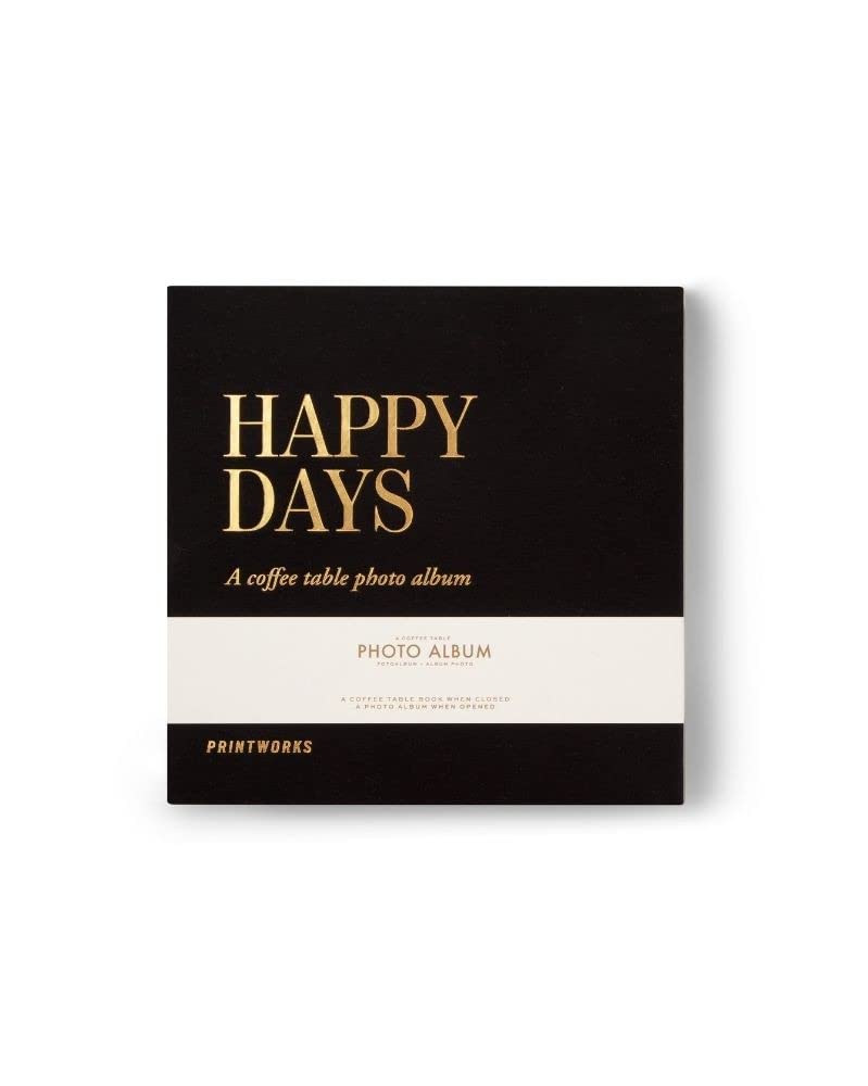 Printworks | Happy Days Photo Album Scrapbook | Coffee Table Decor | Small Photo Albums | Memory Book | Scrap Books for Adults