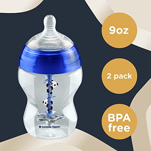 Tommee Tippee AntiColic Baby Bottles, Slow Flow BreastLike Nipple and