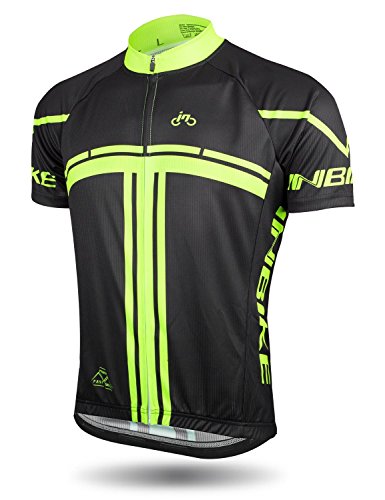 image for INBIKE Cycling Jersey Men Set Bib Short Sleeve Bike Shirt Gel Padded B
