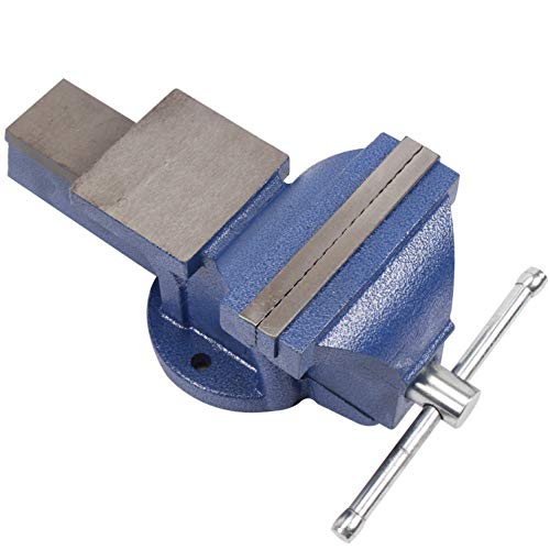 CCLIFE Feststehend Schraubstock Gusseisen 100/125/150 mm für Werkbank Werkbankschraubstock Parallelschraubstock, Modell:125mm