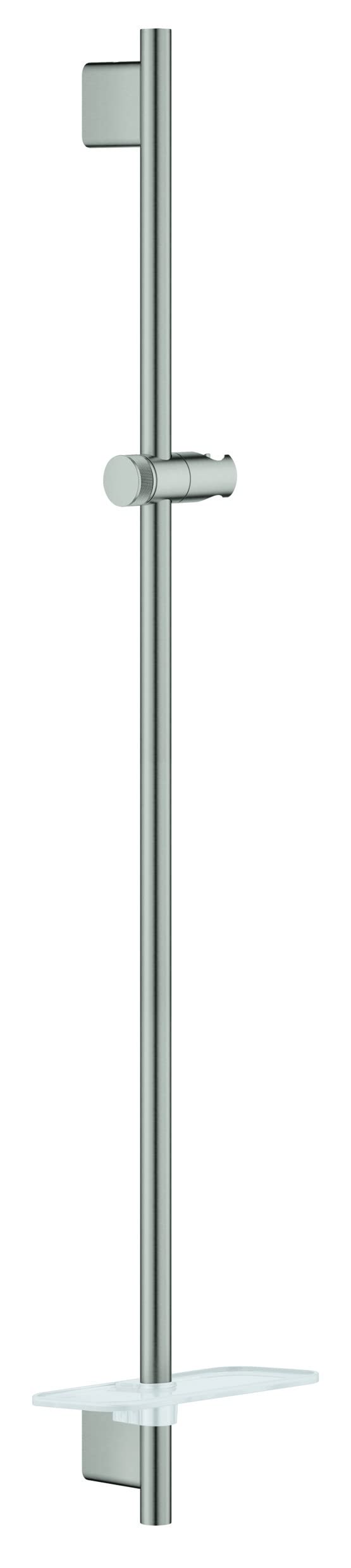 GROHE Rainshower Smartactive 900mm Shower Rail with Shelf, Stainless Steel Look Easy To Fit 26603DC0