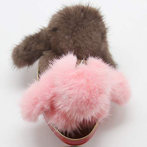 YISEVEN Mini Plüsch Kaninchen Schlüsselanhänger Osterhase Anhänger Fell Kuscheltier Hase Bommel Türdekoration Häschen… – Bild 5