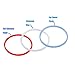 Vnray 3 Pack Silicone Sealing Ring 8 Quart, BPA-FREE and Leak Proof – for IP Pot IP-DUO80