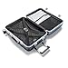 Samsonite 111170-1432 Framelock Hardside Carry On Luggage with Spinner Wheels 20 Inch Ice Blue Bundle w/Deco Gear Luggage Accessory Kit (10 Item)