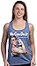 Ann Arbor T-shirt Co. Rosie The Lifter | Cute Workout Exercise Lifting Women Kettlebell Racerback Tank-(Racerback,M) Vintage Blue
