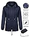 Womens Lightweight Raincoat Waterproof Packable Rainwear Outdoor Windproof Hooded Active Rain Jacket