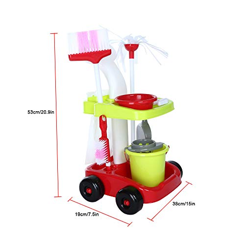 image for Sallymonday Imported Kids Cleaning Set, Housekeeping Cleaning Tools Se