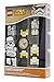 Lego Star Wars 8020424 Stormtrooper Minifigure Link Watch | Black/White | Plastic | 25mm case Diameter | Analog Quartz | boy Girl | Official
