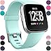Wepro Replacement Bands Compatible with Fitbit Versa SmartWatch, Versa 2 and Versa Lite SE Sports Watch Band for Women Men, Small, Marine Green