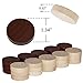 ASNEY Wooden Backgammon Pieces, Solid Wood Checker Pieces Set Board Game Table Chips and 5 Dices, Includes Storage Bag (1.34