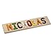 South Bend Woodworks Kids Wooden Peg Name Puzzle –10-12 Characters (Including Spaces)