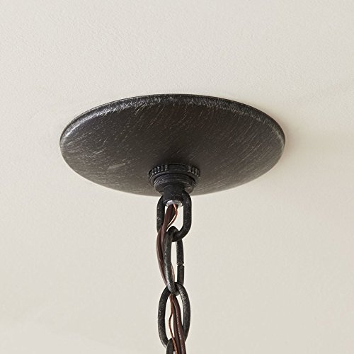 Saint Mossi Oil Rubbed Bronze Farmhouse Chandelier Lighting Flush mount LED Ceiling Light Fixture Pendant Lamp for Dining Room Bathroom Bedroom Livingroom 6 E12 LED Bulbs Required Height 29 x Width 21 - Thumbnail 4
