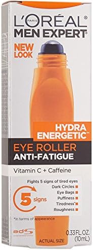 L'Oreal Paris Men's Expert Hydra Energetic Eye Roller Anti-Fatigue,0.33 fl. oz. + FREE LA Cross Blemish Remover 74851