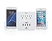 MPI Tools 4-Port USB & A/C (3) Power Strip Wall Charger -1500 Joule Surge Protector w/ Slide Out Smart Phone Holders